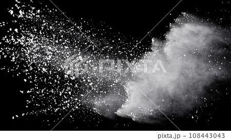 白い粉が破裂している背景 108443043