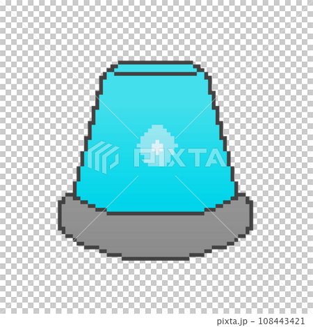 ドット絵_回転灯サイレン(青)のイラスト素材 [108443421] - PIXTA