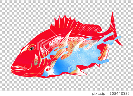 海鯛和水濺圖 108448583