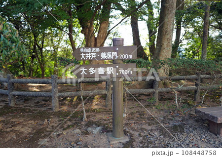 大多喜城(千葉県立中央博物館大多喜城分館)道標 案内版 大多喜城(千葉県立中央博物館大多喜城分館)道標 案内版 108448758