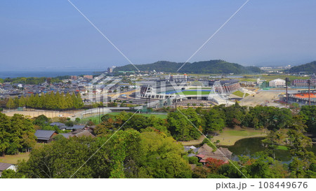 彦根城着見台からの北方向の眺め1 彦根城着見台からの北方向の眺め1 108449676