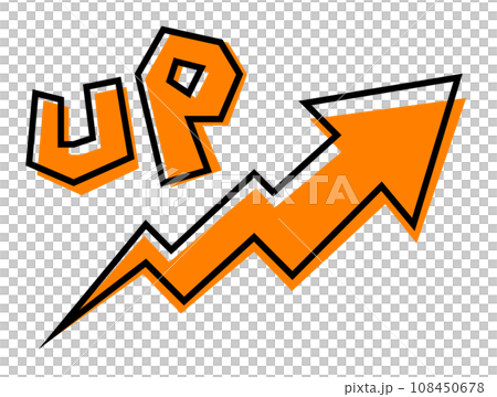 箭頭和字母向上湧動的插圖 108450678
