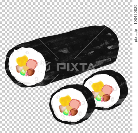 [Setsubun material] Japanese-style brush-painted ehomaki 108450829