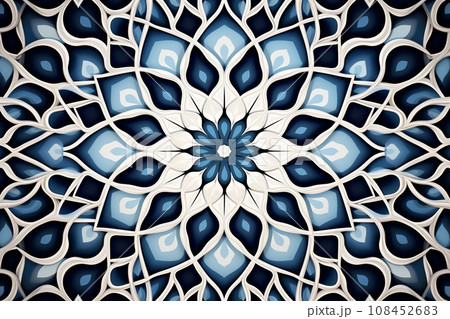 アラビア風の装飾模様:AI生成画像 アラビア風の装飾模様:AI生成画像 108452683