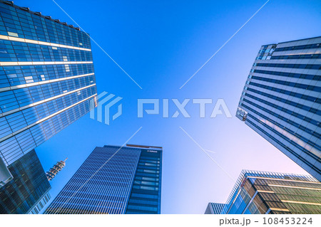 日本の横浜都市景観 新摩天楼…横浜シンフォステージ爆誕…新高島駅前のビル群や航空機、躍進の時代へ 108453224