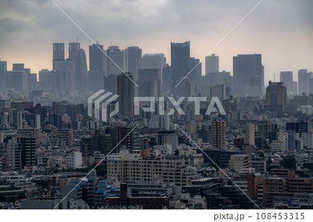 《東京都》東京ゲリラ豪雨・気候変動ネガティブイメージ 108453315