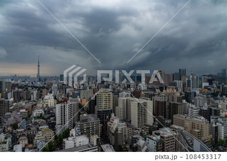 《東京都》東京ゲリラ豪雨・気候変動ネガティブイメージ 《東京都》東京ゲリラ豪雨・気候変動ネガティブイメージ 108453317
