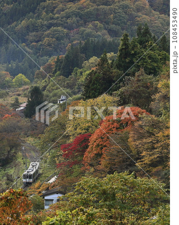 紅葉の会津鉄道 紅葉の会津鉄道 108453490