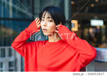 女性のファッションポートレート ストリートスナップ 女性のファッションポートレート ストリートスナップ 108453627