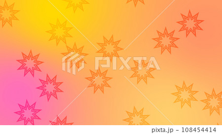 星マークがレイアウトされた背景素材【ツートンカラー】 星マークがレイアウトされた背景素材【ツートンカラー】 108454414