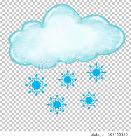 Cloud with snowflakes 108455520