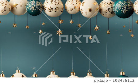 クリスマスオーナメントの連続パターン