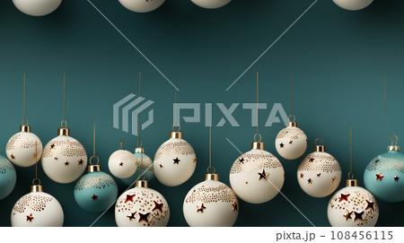 クリスマスオーナメントの連続パターン