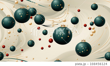 クリスマスオーナメントの連続パターン