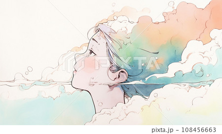 落ち込む女性 AI生成画像 落ち込む女性 AI生成画像 108456663