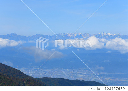ビューポイント 志賀草津高原ルートからの風景 秋の季節 ビューポイント 志賀草津高原ルートからの風景 秋の季節 108457679