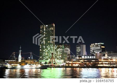 神戸ハーバーランド 夜景（兵庫県 神戸市 MOSAIC） 108458705