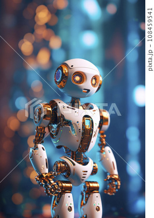 Artificial intelligence digital robot. AI generated 108459541