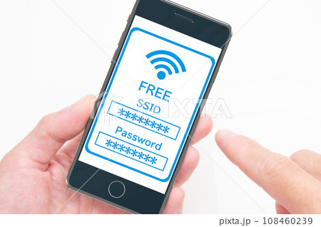 スマホWiFi接続  　SSIDとPasswordを入力 108460239