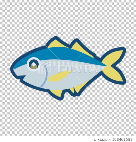 可愛的竹莢魚的插圖 108461582