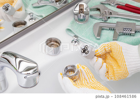 蛇口(水栓のカートリッジ）修理　交換工事 108461586