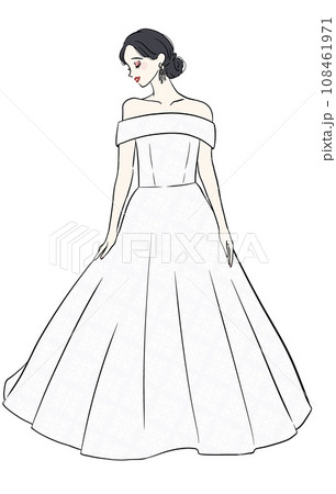 ドレスを着た女性 108461971