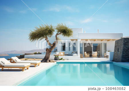 Greek Swimming Pool Shape Ornos, Mykonos · Greece Top Spot: Soak In