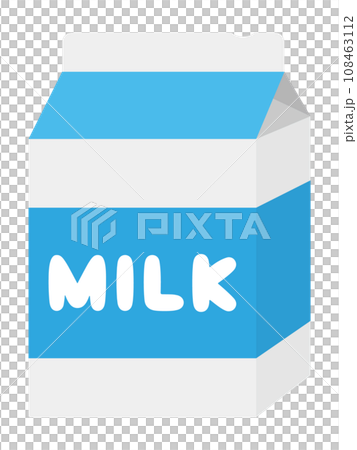 Illustration material of 500ml milk carton 108463112