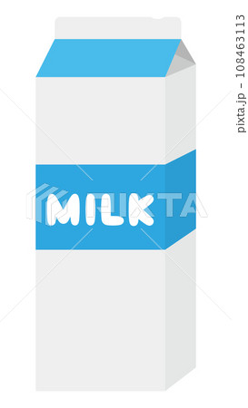 1L牛乳パックのイラスト素材 1L牛乳パックのイラスト素材 108463113
