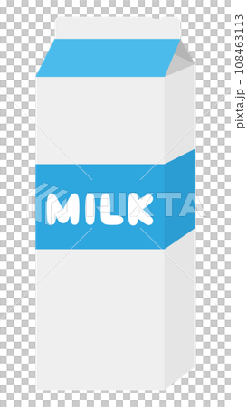 1L牛乳パックのイラスト素材 1L牛乳パックのイラスト素材 108463113
