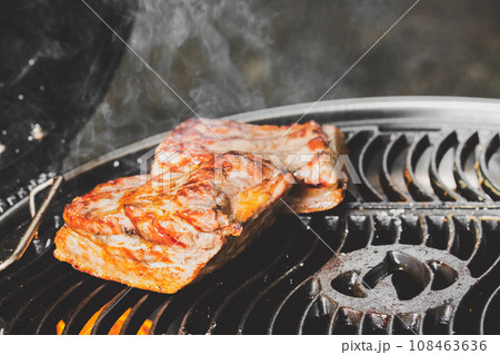 Crispy pork on grill Crispy pork on grill 108463636