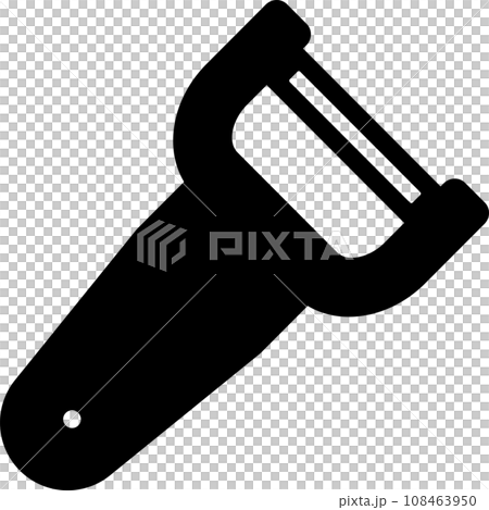 Monochrome illustration of a peeler 108463950