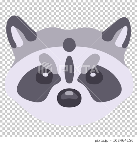 Raccoon head 108464156