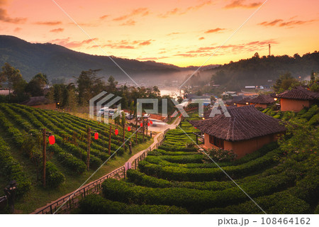 Ban Rak Thai village in the morning Ban Rak Thai village in the morning 108464162