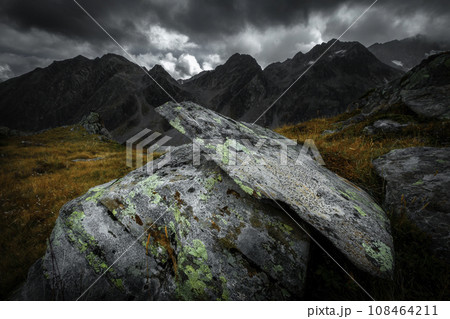 Mountain landscape of the Stubai Alps Mountain landscape of the Stubai Alps 108464211