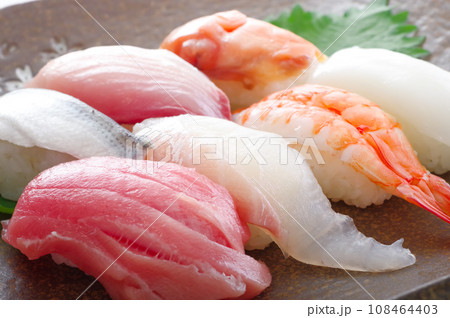 美味しそうな握り寿司 108464403
