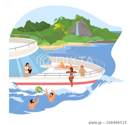 Group of tourist enjoying yacht cruise during summer vacation 108466515