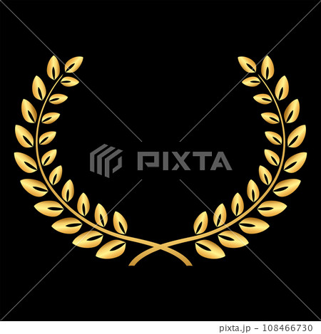 月桂樹フレームのベクターイラスト 月桂樹フレームのベクターイラスト 108466730