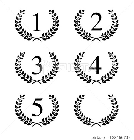 ランキングフレームのベクターイラストセット 108466738