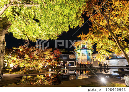 秋の日本三景松島　宮城県松島離宮 「紅葉＆ライトアップ2023」 宮城県松島町 108466948