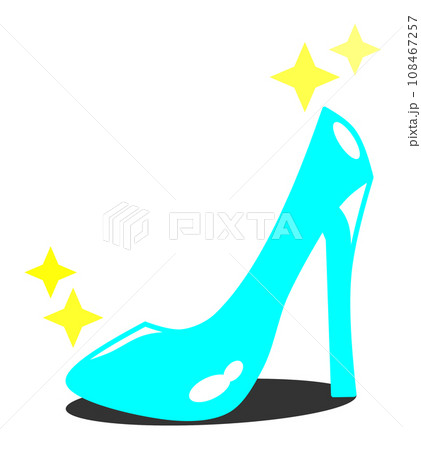 女性用の靴でハイヒールのシルエット 108467257