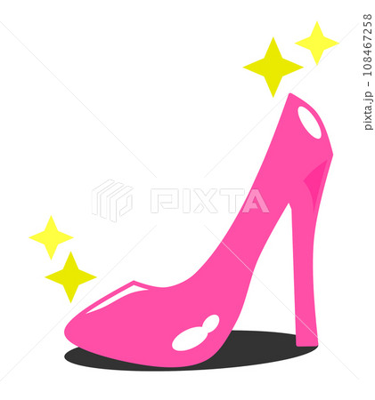 女性用の靴でハイヒールのシルエット 女性用の靴でハイヒールのシルエット 108467258