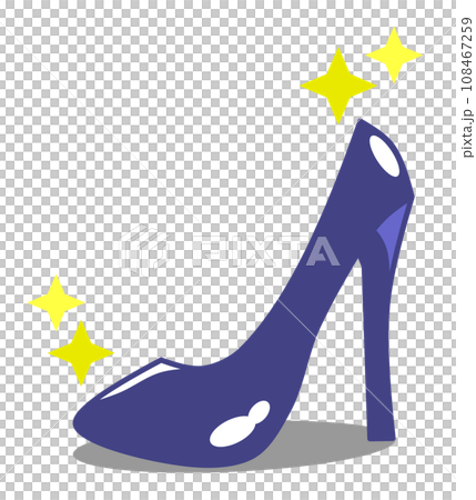 Silhouettes of high heels in women's shoes 108467259
