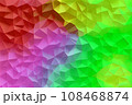Abstract colorful low poly, triangle mosiac background. AI generated content. bright poly abstract background texture 108468874