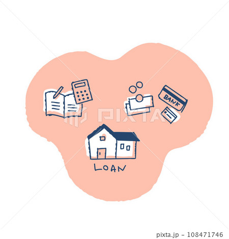 住宅ローンなどお金や家計のイメージ 108471746