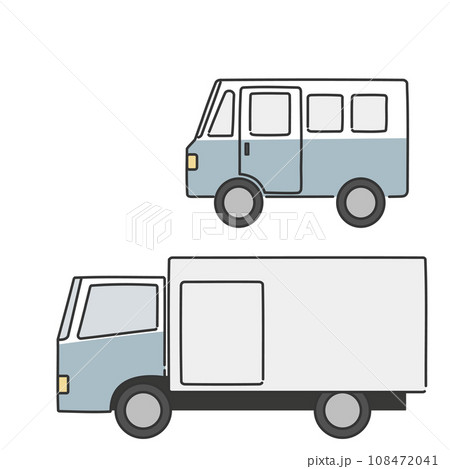 2種類の配送車 108472041