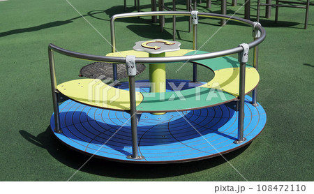 Kiev, Ukraine May 1, 2020: Playground in the center of Kiev city 108472110