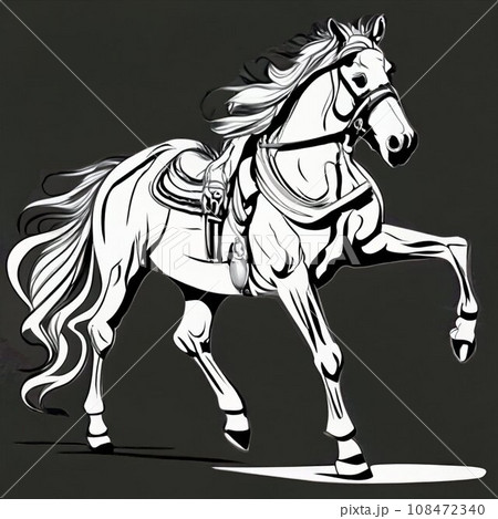 Horse racing vector  108472340