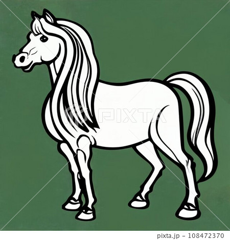 Horse vector  108472370