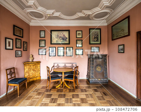 Interior of Johann Wolfgang von Goethe museum in the city of Weimar in Germany Interior of Johann Wolfgang von Goethe museum in the city of Weimar in Germany 108472706